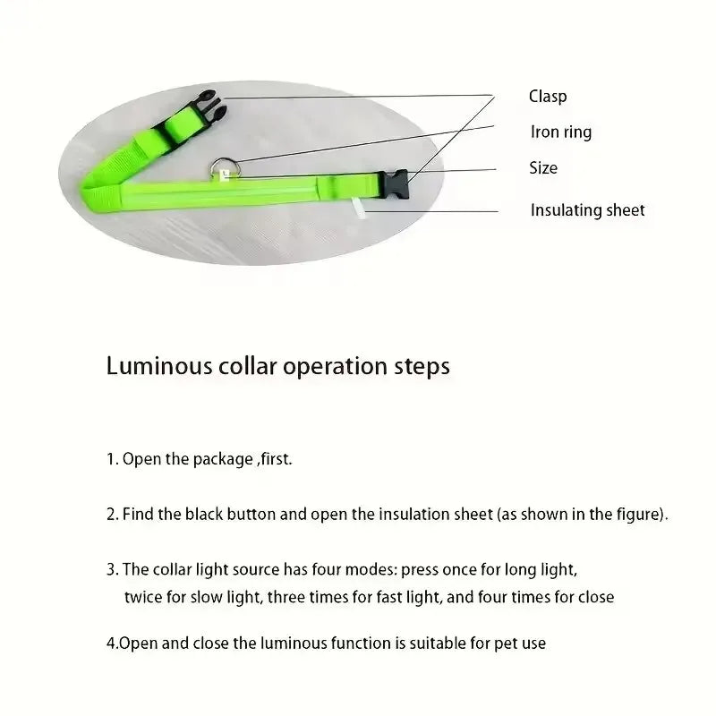 LED Glow in the Dark Dog Leash
